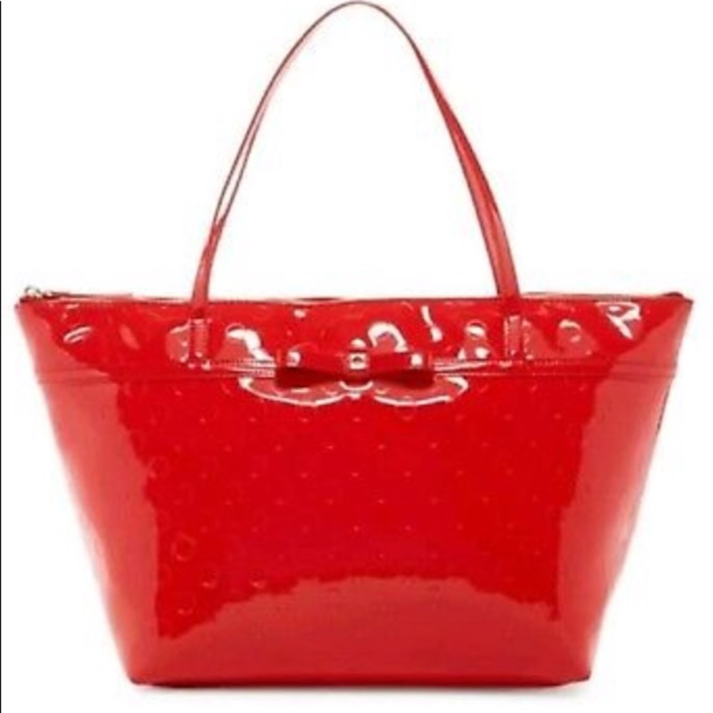 Kate Spade Red Patent Leather Tote